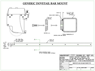 Burris Machine Company Products - Dovetail Bar